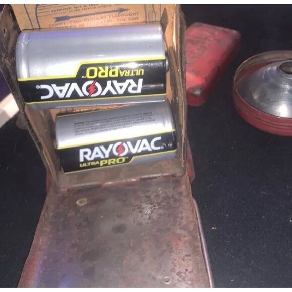 Vintage Niagra “Electric Lantern " Searchlight Red Flashlight Train Lamp Antique - Picture 7 of 9